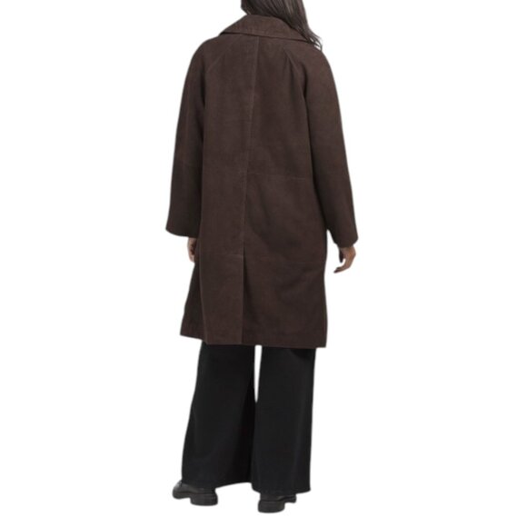 AMAPEL Suede Overcoat - Picture 2 of 2
